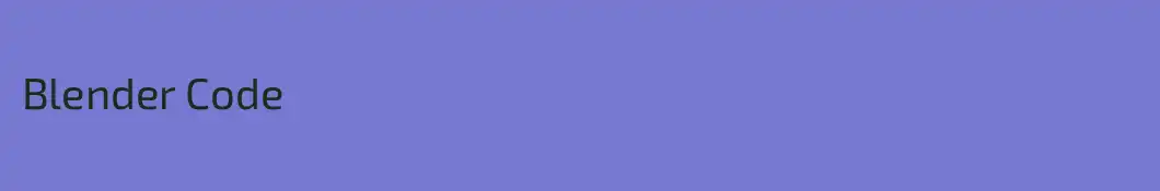 Blender Code